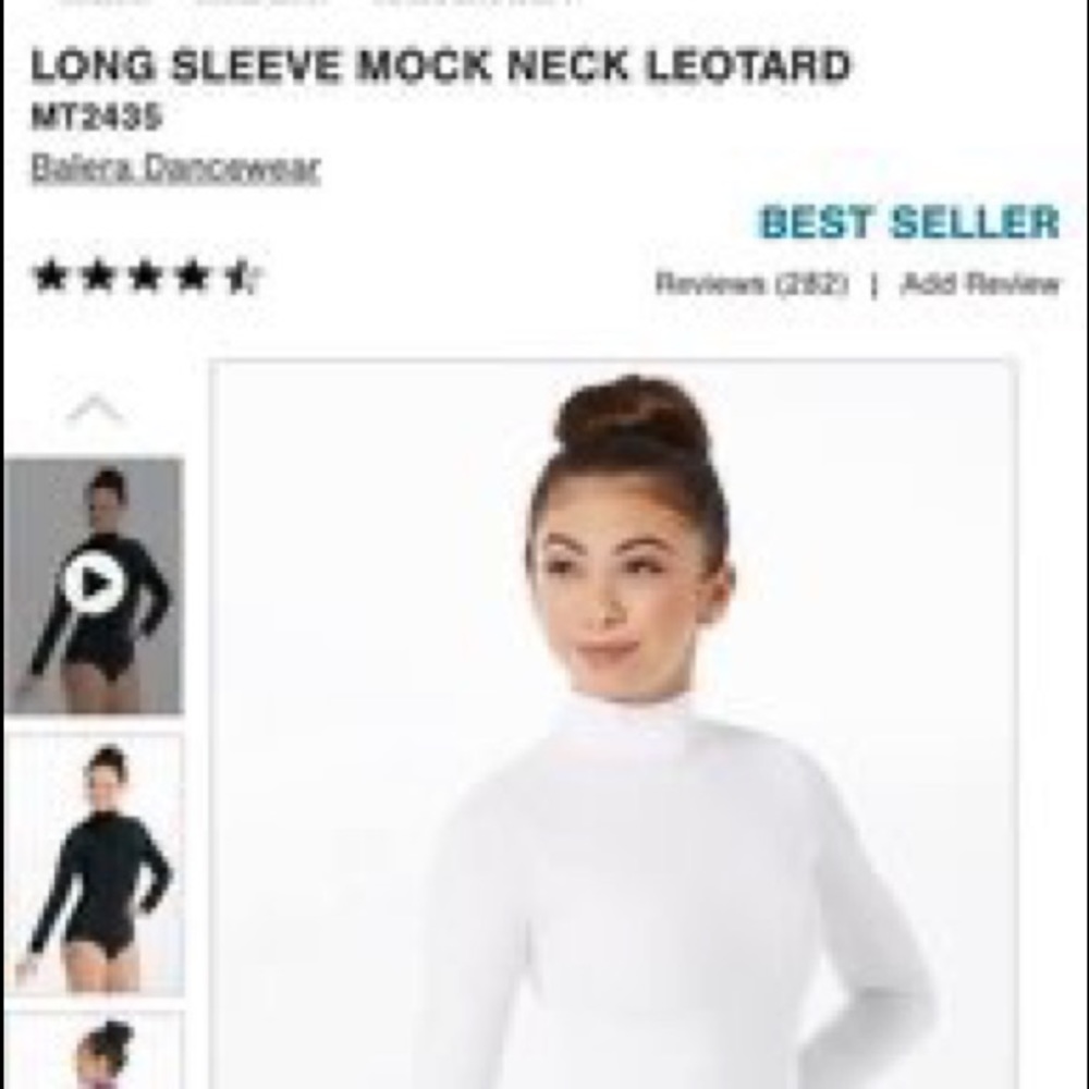 Balera Mock Long Sleeve Leotard (have sizes IC and MC) $13 each